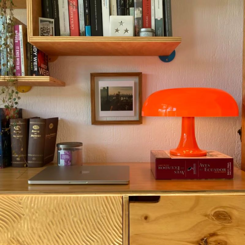 Luneo Orange Mushroom Lamp